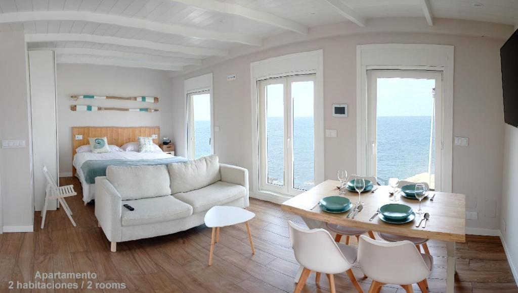 Vila Marina. Casa Marinera Con Terraza Sobre El Mar En Caion Cayón المظهر الخارجي الصورة